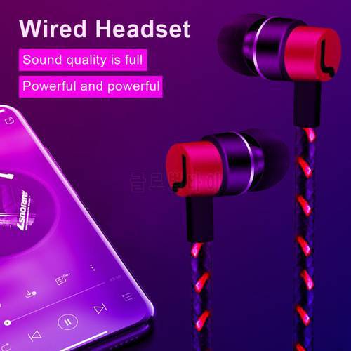 X10 Earphones 3.5mm In-Ear 1.2m Wired Control Music Sport Headset Wired Headphones For Huawei Honor Smartphone With Microphone