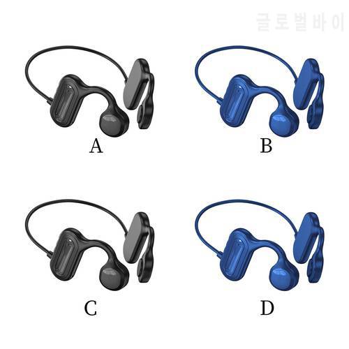 Bone Conduction Headphones, Open Ear Wireless Hands Free Stereo HiFi Sports Bluetooth 5.0 Headsets Meeting Low Latency Work