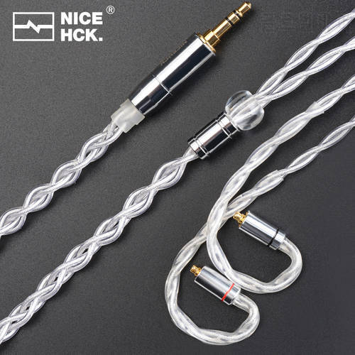 NiceHCK SilverSir High End 6N Pure Silver Foil Earphone Upgrade Cable 3.5/2.5/4.4mm MMCX/0.78 2Pin for Phoenix Bravery EB2S IEM