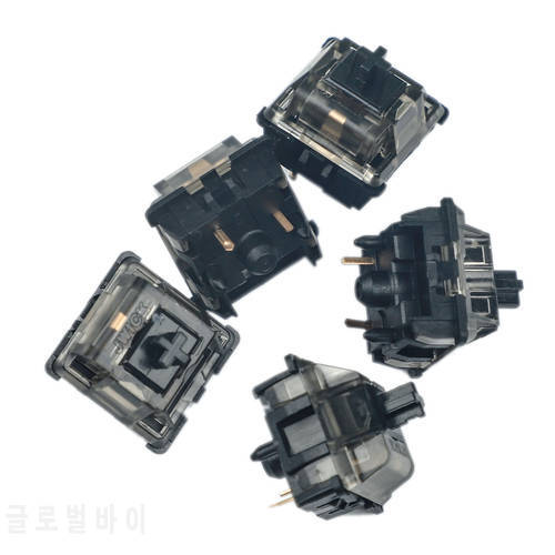 Ultimate black 5 pin Smoky Switch Linear JWK Lubed Replacement For Mx Mechanical Keyboard