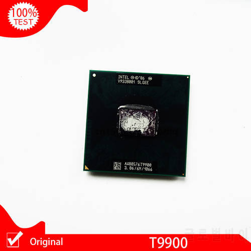 Used Intel Core 2 Duo T9900 SLGEE 3.0 GHz Dual-Core Dual-Thread CPU Processor 6M 35W Socket P