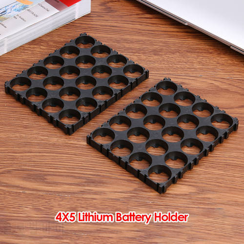 2pcs DIY Plastic 20 Grids 18650 Battery Holder Bracket for Battery Pack Lithium Battery Support Stand Bracket Accessories
