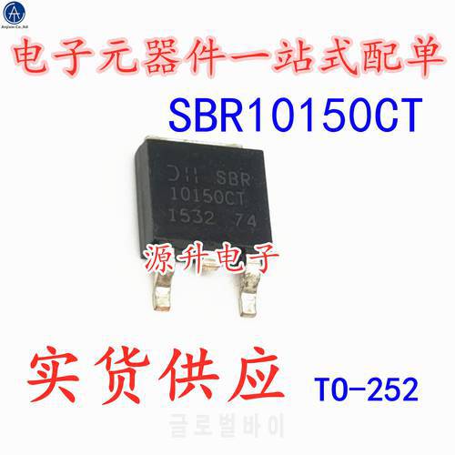 20PCS 100% orginal new SBR10150CT MBRD10150CT Schottky diode TO-252