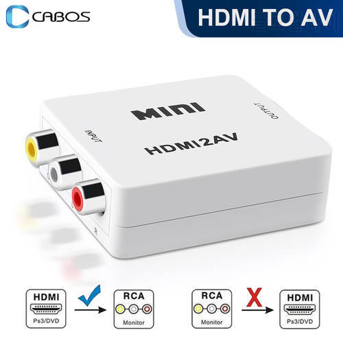 HD 1080P HDMI-compatible To AV Or AV To HDMI Converter RCA/CVSB L/R Video Adapter TV Box Connector For PC Laptop RTC Set Top Box