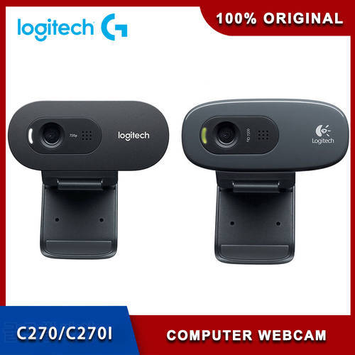 100% Original Logitech Computer Webcam C270i HD Video 720P Webcam Built-in Micphone USB 2.0 Logitech C270 Computer Camera