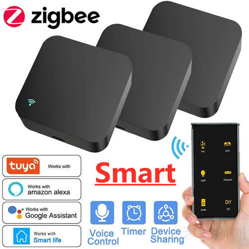 Smart WIFI Zigbee IR Remote Control Universal Infrared Tuya Smart Home Remote Controller for TV DVD AC Works Alexa Google Home
