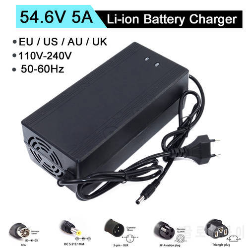 54.6V 5A charger 13S 48V battery pack charger 5A fast charging constant current and constant voltage full self-stop
