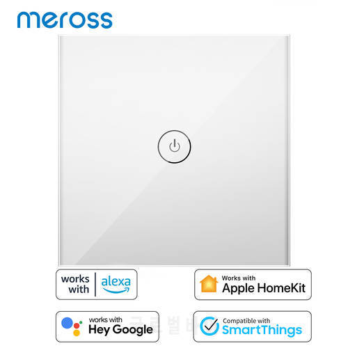 HomeKit Smart Wifi Wall Switch Touch Sensor LED Light Switch Wireless Remote Control Support Alexa Google Assistant SmartThings