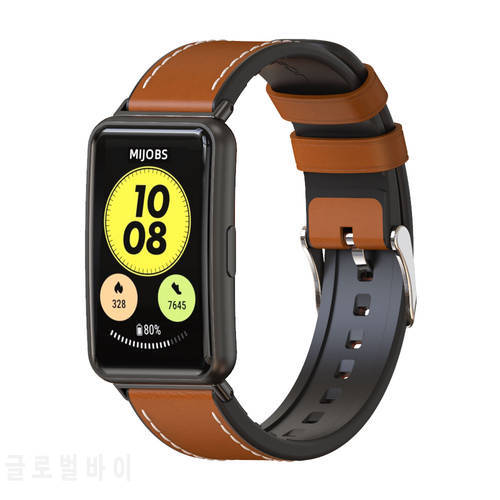 Strap for Huawei Watch FIT Leather Band Accessories Wristband Bracelet for Huawei Smart Watch Fit New Correa Replacement