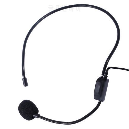 Professional Portable Head-mounted Headset Microphone Wired 3.5mm Plug Guide Lecture Speech Headset Mic For Teaching Meeting