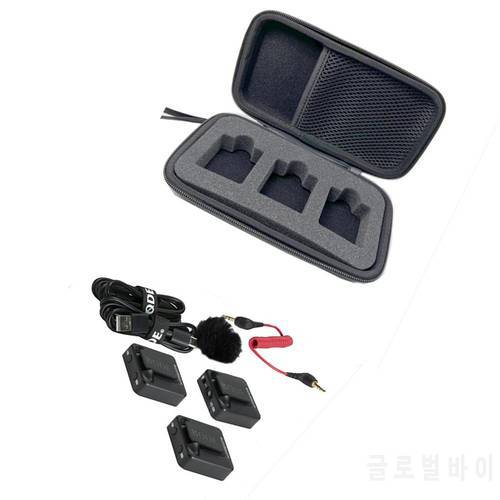 Lavalier Microphone Storage Bag Travel Case Protective Box For Rode Wireless Go Ii/go 2 Dual-channel Compact Digital Microphone