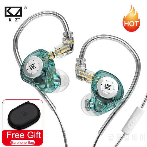 KZ EDC Earphones HIFI Bass Earbuds In Ear Headphones Sport Noise Cancelling Headset 3.5mm In-Ear Earphones KZ EDS EDX EDC