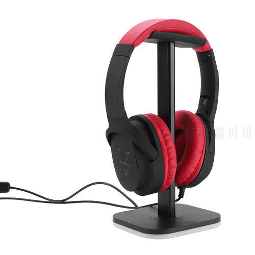 LED Base RGB Gaming Headphone Stand Computer Over Ear Headset Desk Display Holder Support Hanger Light voice activated colorful