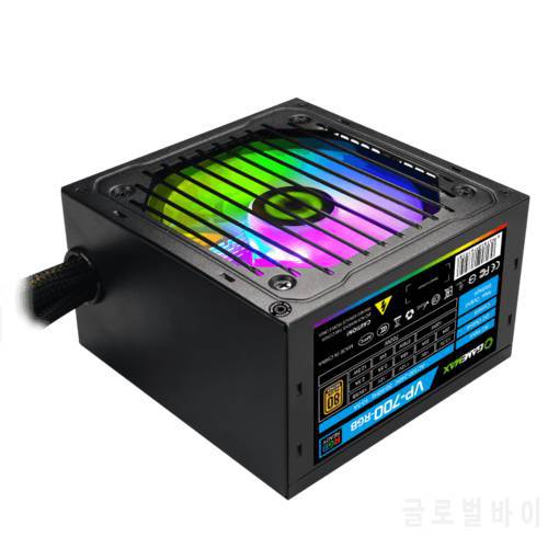 GAMEMAX VP-700-RGB Power Supply For PC Semi-Modular 80PLUS Bronze Certified Gaming PSU Quiet Power Supply With 12CM RGB Fan APFC