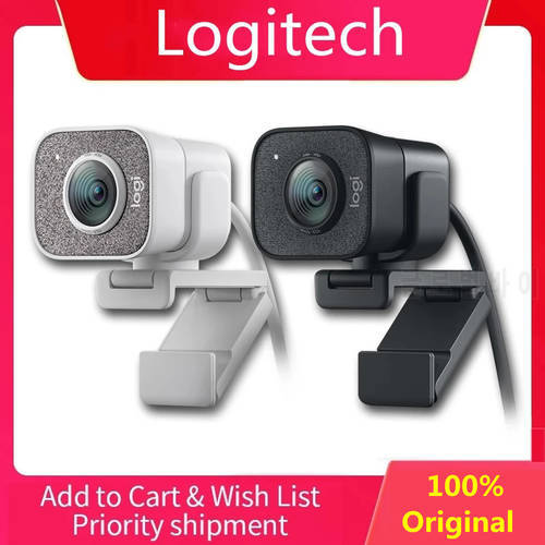 Logitech StreamCam Webcam Full HD 1080P / 60fps Autofocus Built-in Microphone Streaming Web Camera USB Web for YouTube Gaming