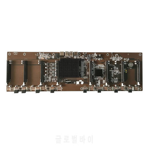 Motherboard HM65 with 847 Integrated CPU BTC Minging Machine 8 Card Slots DDR3 Memory Motherboard for Rx580 1660 2070 3090 GPU