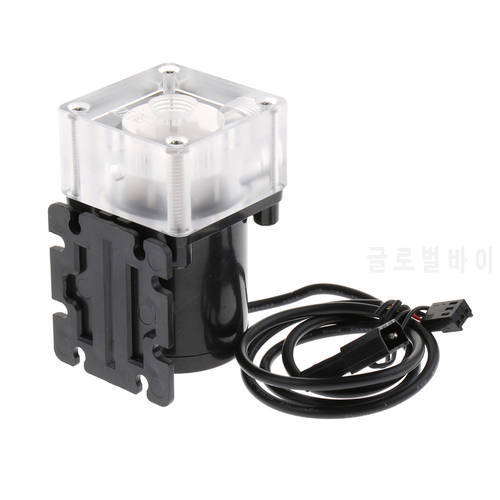 Silent CPU Watering Cooling Circulating Pump Water Cooled Water Tank Integrated PWM Speed Adjusting combo reservoir 12v 0.5A