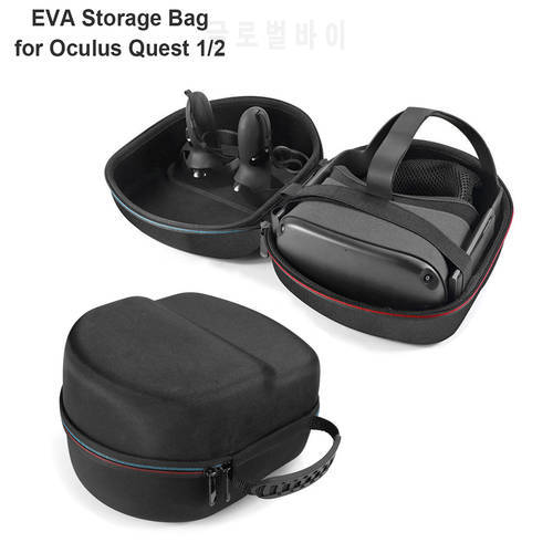 Travel Carrying Case for Oculus Quest 2 Case VR Touch Controller for Oculus Quest 2 Shell Portable EVA Storage Bag Game Bag