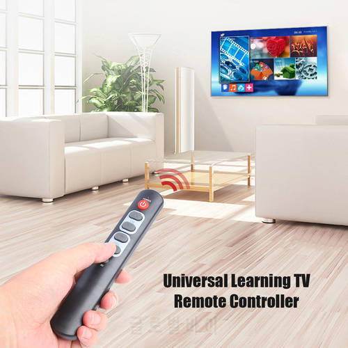 Universal 6 Key Learning Remote Control Big Button Copy Infrared IR Remote Controller For Smart TV Box STB DVD DVB VCR HIFI