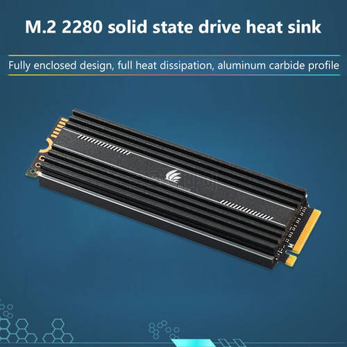 M.2 SSD Heat Sink M2 2280 Solid State Disk Aluminum Heatsink Radiator Cooling Pads with Solid Thermal Conductive Silicone Grease