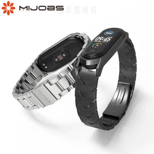 Mi Band 7 Strap for Mi Band 6 5 4 3 Metal Wristbands Bracelet for Xiaomi Mi Band 5 Correa NFC Replacement Miband Wrist Belt