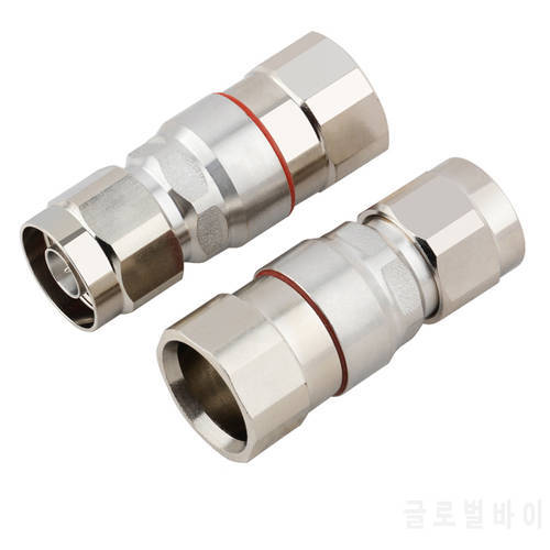 2pcs of N-Male type to 1/2 Syv-50-12 Coxial Cable Feeder Connector