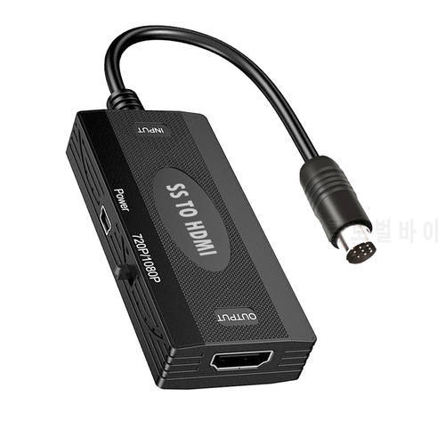 SS to HDMI-compatible Converter 4/3 Aspect Ratio for Sega Saturn Game Consoles HD TV Adapter Accessories with USB Cable