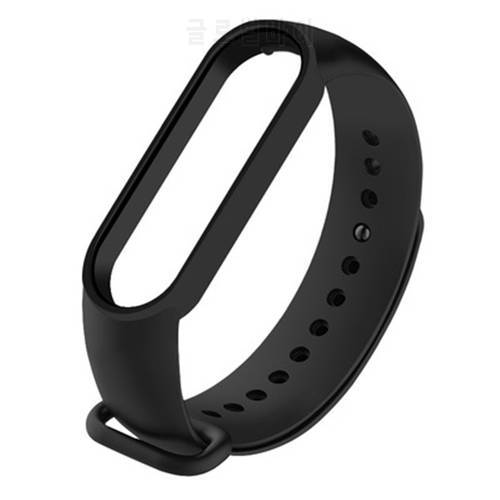 Mi Band 5 6 Strap Silicone Replacement Band Wriststrap Miband 5 Adjusted Wristband Smartwatch Bracelet Smart Accessories