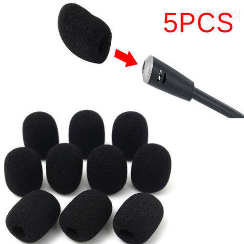 5pcs Hot Sale Black Handheld Microphone Mic Grill Windshield Wind Shield Sponge Foam Cover