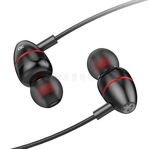In-ear Wired Headphones Wired Earphones Cable Headphones With Microphone Earphone With Wire Wired Corded Headsets 3.5MM Metal