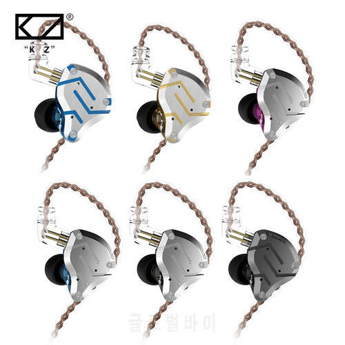 KZ ZS10 Pro 1DD+4BA Wired Earphone Hybrid Technology HIFI Bass In Ear Earbuds Running Sports Headset Noice Cancelling Headphones