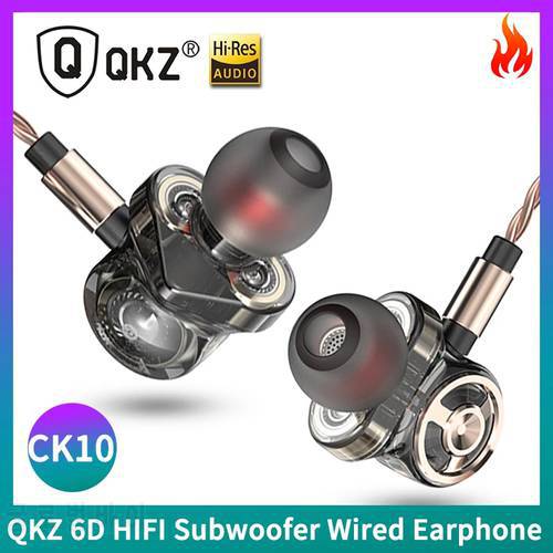Brand New QKZ AK6 Copper Driver HiFi Sport Headphones 3.5mm In Ear Earphone For Running With Microphone Headset music Earbuds