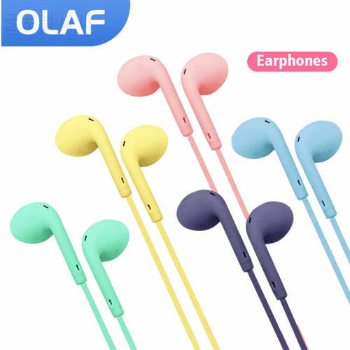 Portable Wired Headphone 3.5mm In-Ear Earphone Sport Music Earbud Handfree Wired Headset With Mic For Xiaomi Huawei Samsung