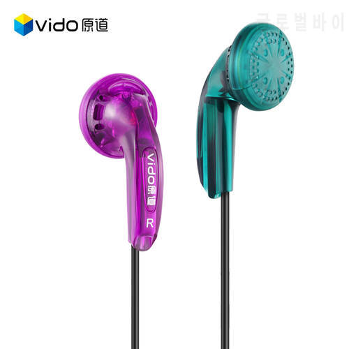 2022 New Vido Earphone 3.5mm Type-C HIFI Wired Earbuds 15.4mm Dynamic Headphone With Mic Stereo Music Headset MX500 Earplugs