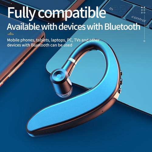 S109 Single Wireless Bluetooth Earphone Earbud Hands Free Call Stereo Music Headset for driving with Microphone for Smart Phones
