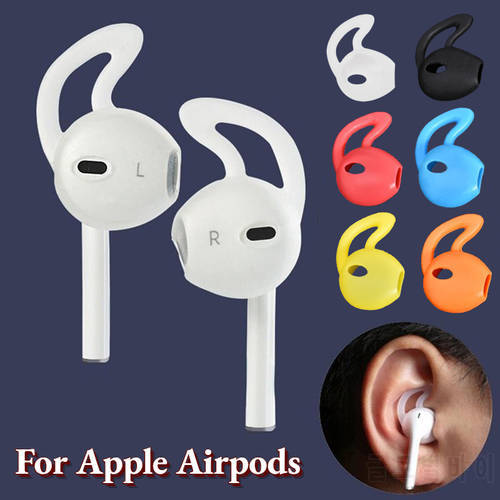 Sport Ear Hooks For Apple AirPods Anti Slip Soft Silicone Headphone Earplugs Cover With Wing Hook For Airpod Earphone Ear tips