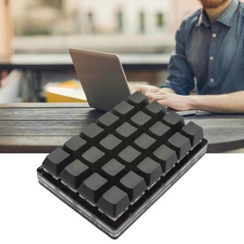Mini Keyboard Red Switch 24 Keys Gaming Keyboard Keyboard Diy Macro Keypad Custom Programmable Mechanical Keys Shortcut X5g5