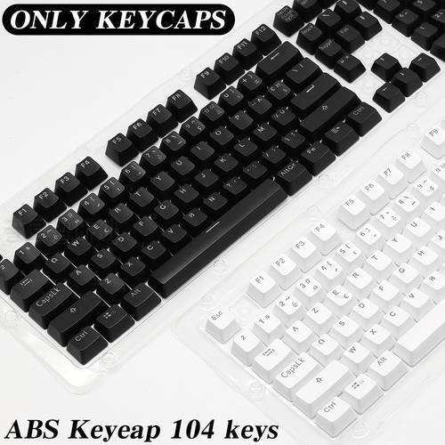 104 Keys Keycaps OEM Highly RGB Backlit Mechanical Keyboard Keycap Spanish Arabic Russian French Korean German Thai Portuguese