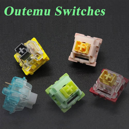 Outemu Mechanical Keyboard Switches 3Pin Silent Clicky Linear Lube RGB Gaming MX Switch Tactile Similar Holy Panda Switch