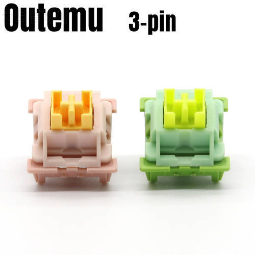 Outemu Silent Switch for Mechanical Keyboard 3Pin Lemon Peach Linear Tactile 40g 50g RGB SMD Mechan Keyboard Gaming MX Switches