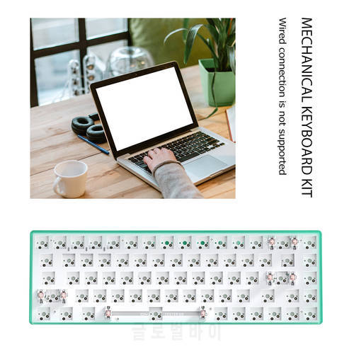 TESTER68 Mechanical keyboard kit TES68 hot-swappable shaft base axis 2.4G Bluetooth-compatible 5.0 with 2.4G Wireless Keyboard