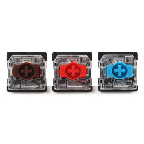 Gateron Low Profile Switch For Mechanical Keyboard KS-27 Red Blue Brown Axis 3 Pins Customize Keyboards PC Gamer For GK61 GK87