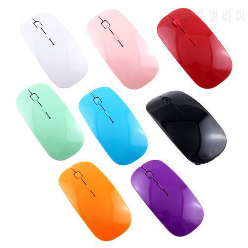Wireless Mouse Ultra Thin Silent USB Optical Mice 2.4GHz Computer 1600 DPI Wireless Mouse For PC Laptop
