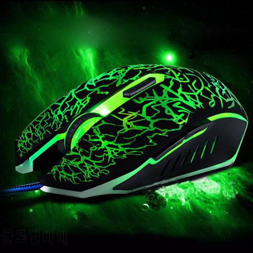 Ergonomic Wired Computer Mouse Colorful Backlight Optical Wired Gaming Mouse Mice 6 Buttons For Laptop PC Computer Desktop