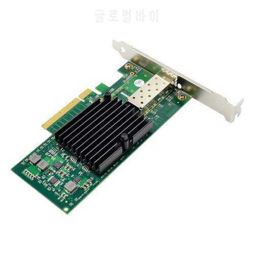 PCI-E X8 Ethernet Network Card 10 Gigabit Fiber Server Adapter X520 10Gbe Single SFP+Fiber LC For 82599EN Chip