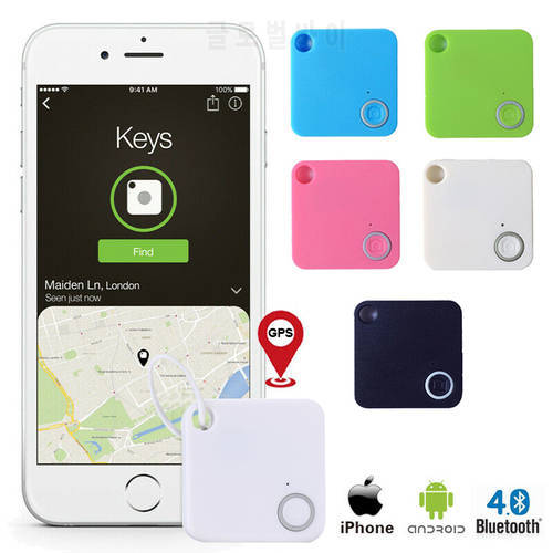 The New Square Blue-tooth Anti-theft Device Blue-tooth 4.0 Low-power Anti-lost Device With Selfie Recording Positioning Tracker