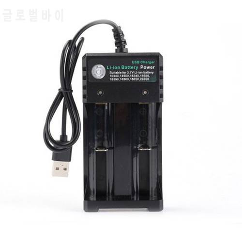 Battery Charger For 3.7V 18650 14500 16340 26650 Batteries 2/4 Ports Battery Charger With USB Plug Power Tool Accessories