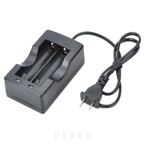 6W Dual Battery Charger 18650 Smart Batteries Charger Dual Slot US Plug Charger for Li-ion 18650 Rechargeable Battery