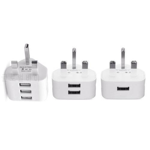 Universal Usb Uk Plug 3 Pin Wall Charger Adapter With Usb Ports Travel Charger Charging For Phone Ipad