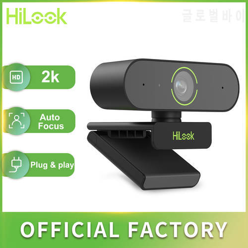 HiLook Full Hd 2k 30/25fps Webcam Auto Focus USB 2.0 Camera With Privacy Cover For Computer PC